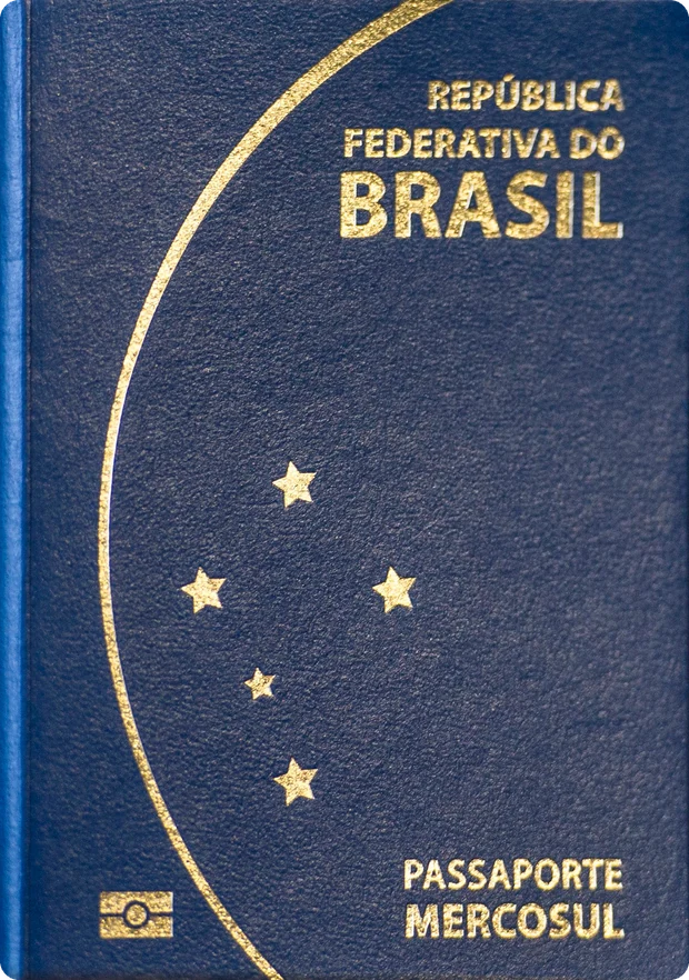Capa do passaporte brasileiro